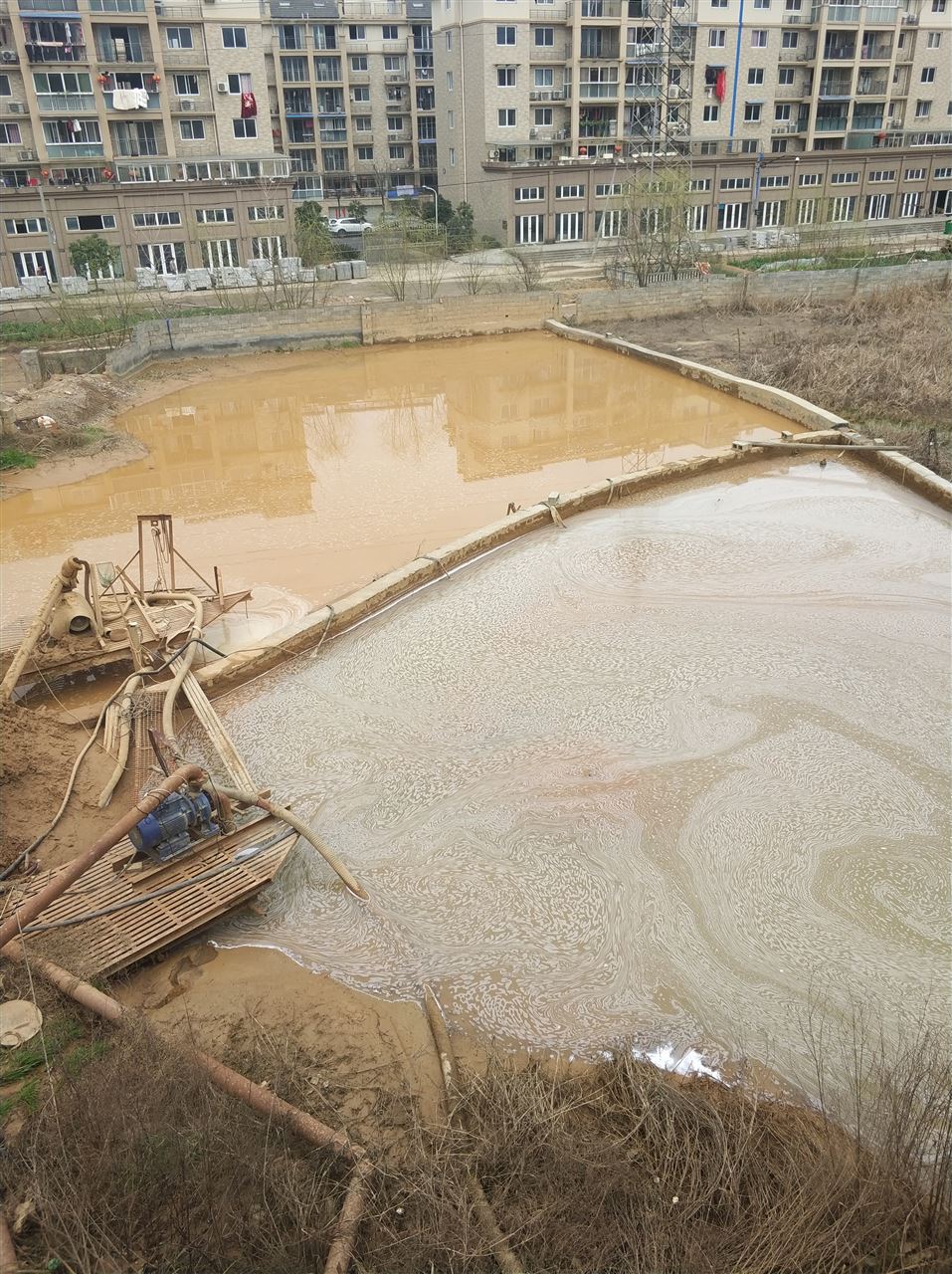大成镇沉淀池淤泥清理-厂区废水池淤泥清淤